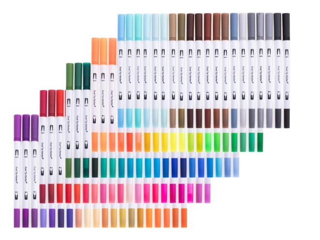 100 colori vivaci in un unico set