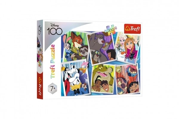 Puzzle TREFL Disney 100 anni: Personaggi Disney 200 pezzi