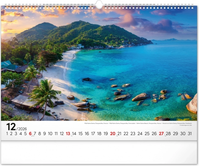 Calendario da parete Mare 2026