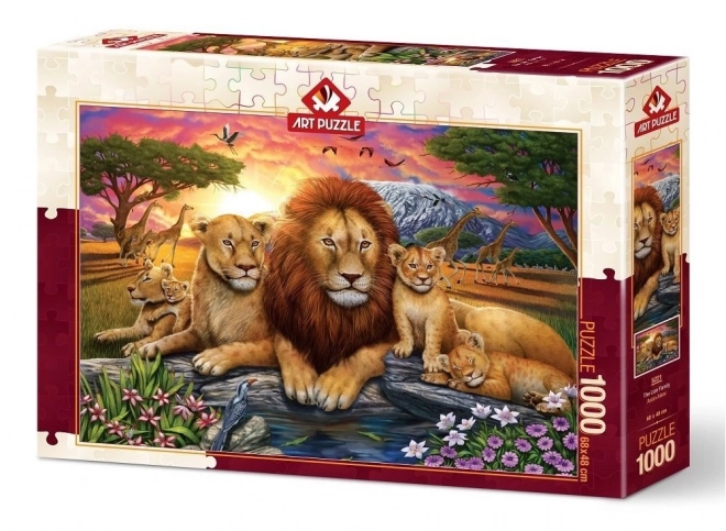 Puzzle Famiglia di Leoni da 1000 pezzi