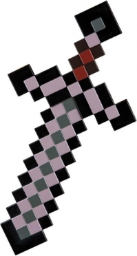 Spada di netherite di Minecraft – replica in plastica