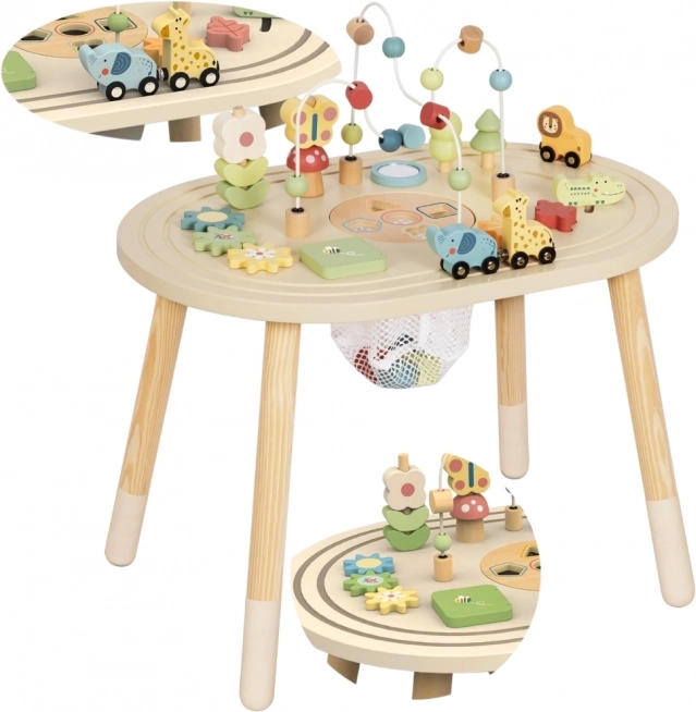 Tavolino di legno attività Safari TOOKY TOY