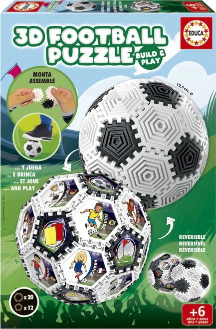 Puzzle 3D costruttivo: Palla da calcio 32 pezzi