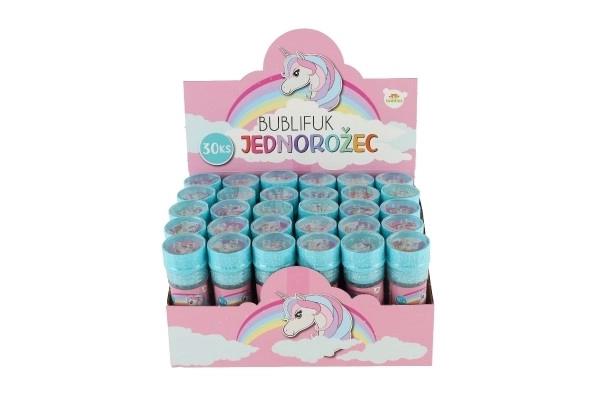 Bolle di sapone unicorno 11 cm con puzzle