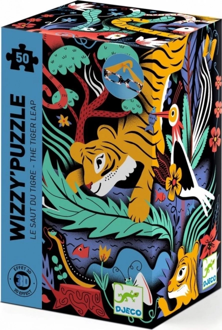 Puzzle Tigre con Occhiali 3D