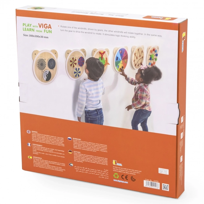 Gioco da Parete in Legno a Forma di Orso