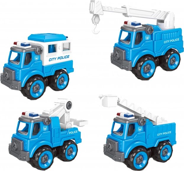 Auto della polizia a vite 11 cm