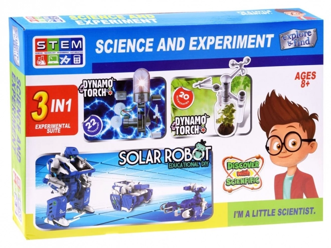 Set scienziato giovane 3 in 1 robot dinamico