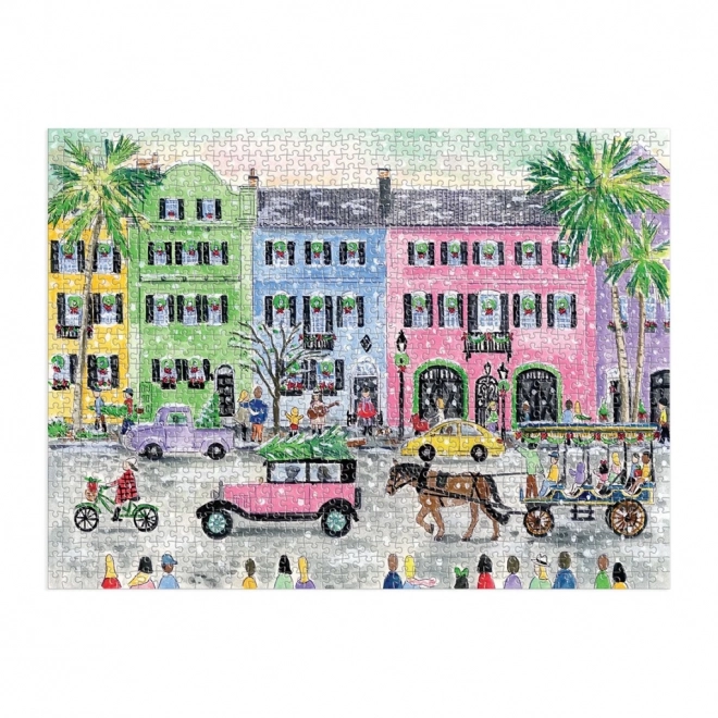 Puzzle Galison michael storrings natale a Charleston 1000 pezzi