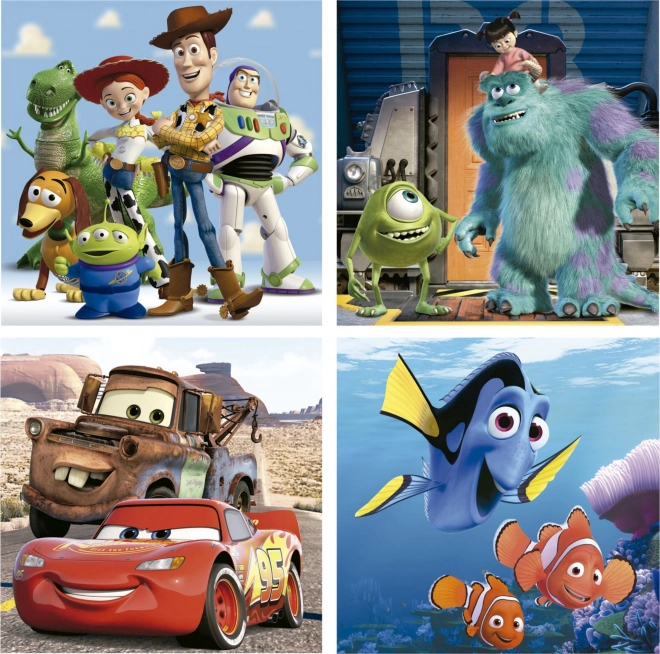 Puzzle EDUCA Disney Pixar 4 in 1