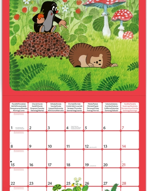 Calendario Note Krtěček 2026