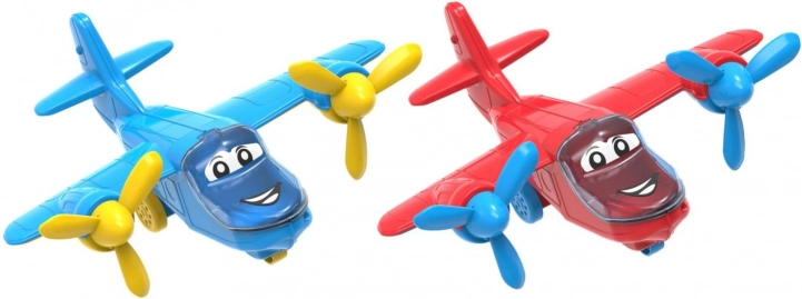 aereo di plastica per bambini con cabina apribile, 28 × 24 cm, 2 colori