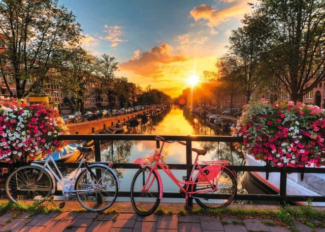 Puzzle biciclette a Amsterdam 1000 pezzi