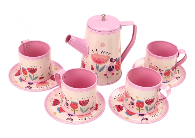 Set da tè e caffè in rosa per bambini