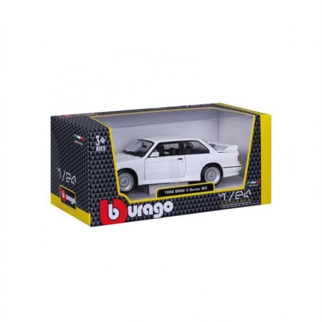 Modellino Bburago BMW Serie 3 M3 1988 Bianco