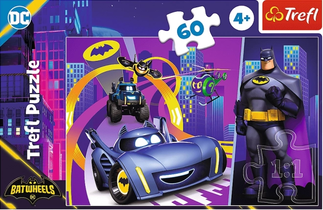 Puzzle Batman e Batwheels 60 pezzi