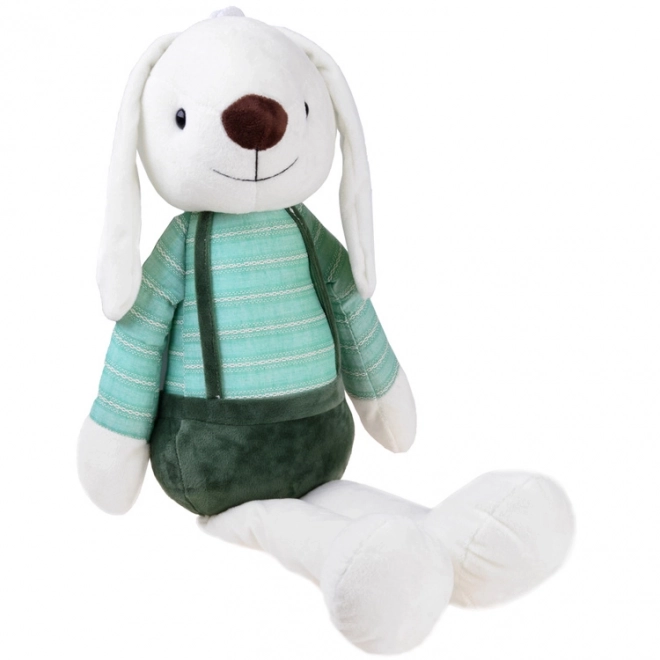 Coniglio di peluche in giacca – verde