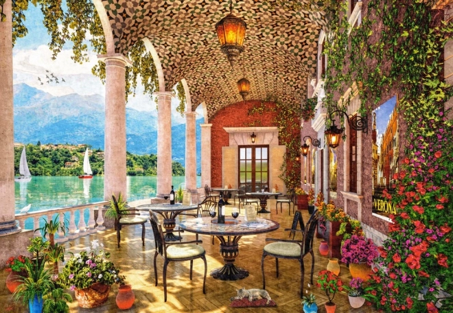 Puzzle Terrazza sul Lago 1500 Pezzi