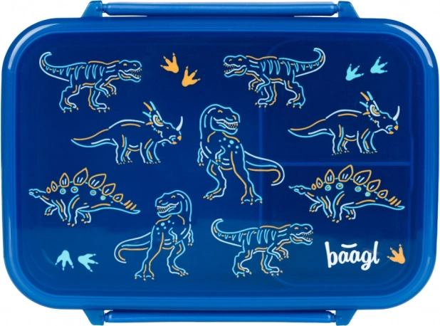 Scatola per merenda BAAGL con scomparti Dino