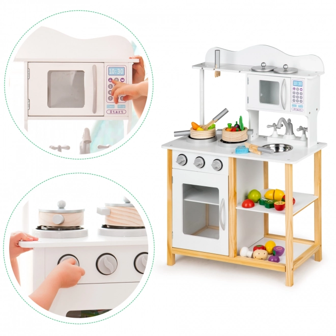 Cucina giocattolo in legno per bambini Ecotoys