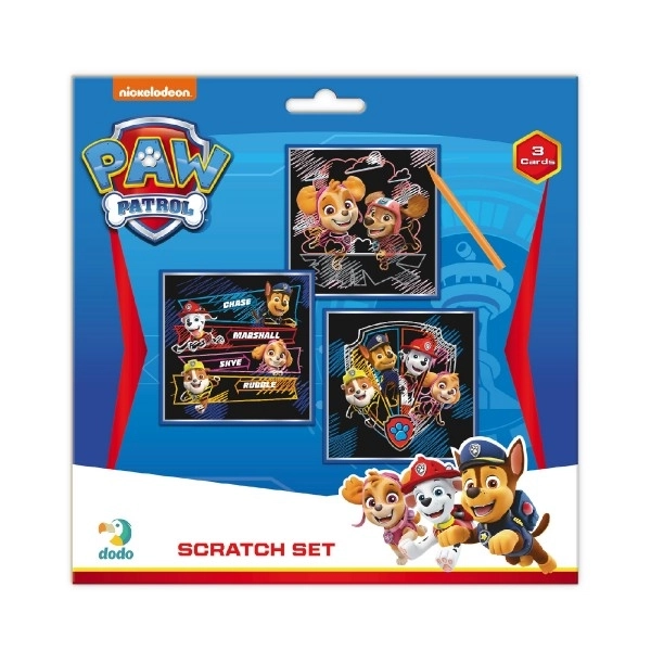Immagini da grattare Paw Patrol colorate 3 pezzi