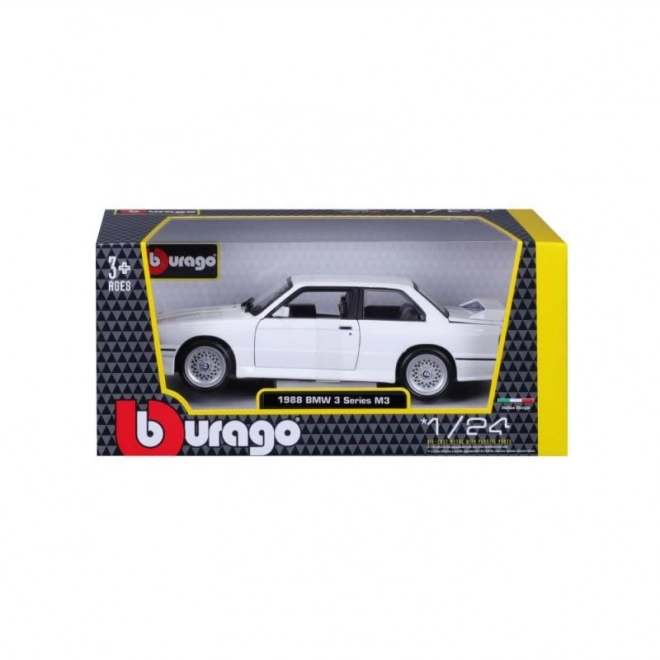 Modellino Bburago BMW Serie 3 M3 1988 Bianco