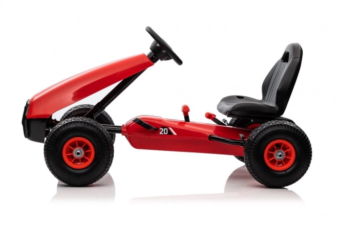 Gokart a pedali rosso