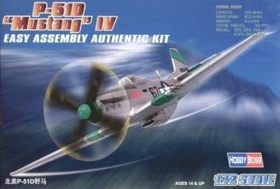 Modello di plastica P-51D Mustang IV