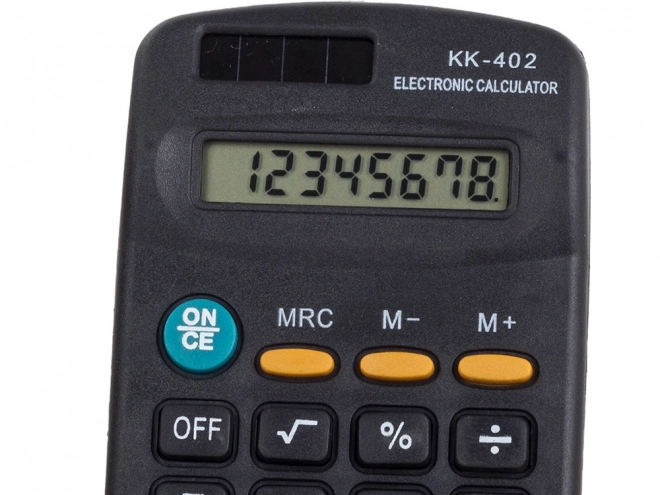 Calcolatrice tascabile con display a 8 cifre e alimentazione duale