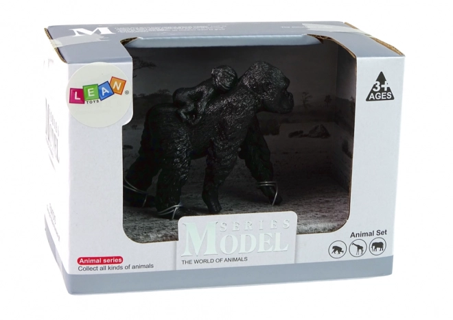 Set figura gorilla con cucciolo