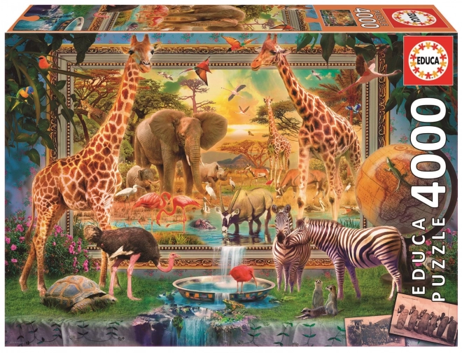 Puzzle Savana Che Prende Vita 4000 Pezzi