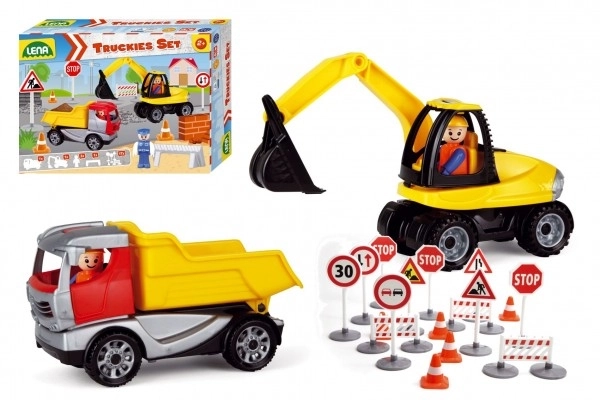 Set Truckies Costruzioni in Cartone Decorativo