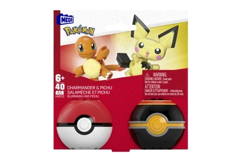 Costruisci i Pokémon Charmander e Pichu con Mega Bloks