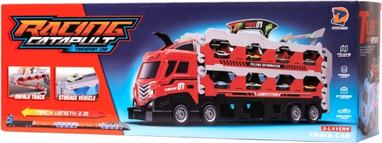 Camion con pista da corsa 210 cm 8 pezzi