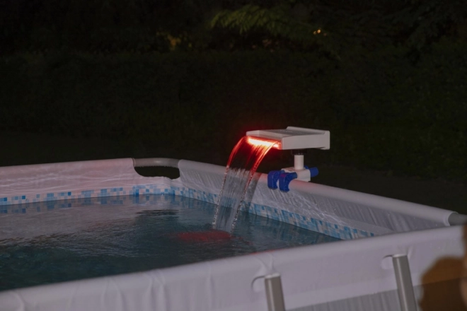 Fontana d'acqua con illuminazione a LED per piscine da giardino BESTWAY