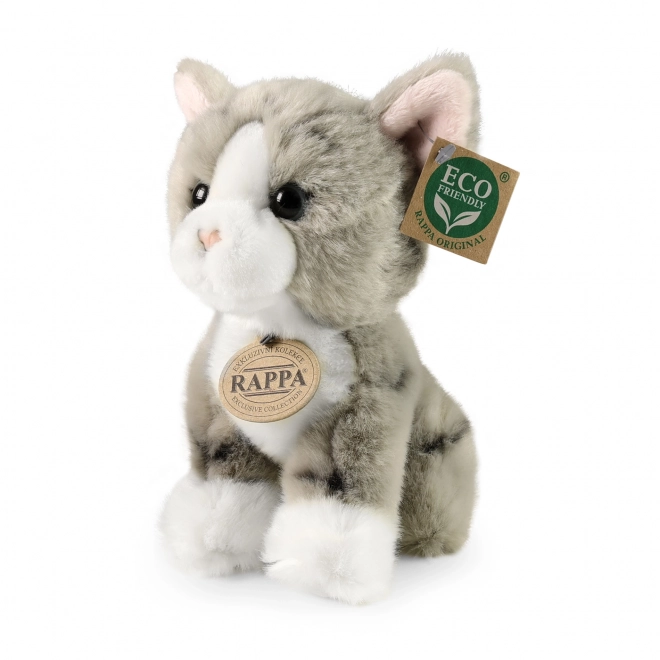 Gatto di peluche grigio 18 cm ECO-FRIENDLY