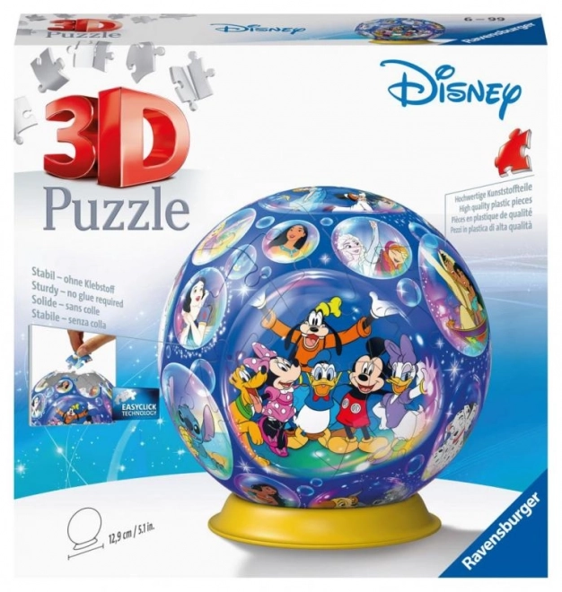 Puzzle Ball Disney 3D 72 Pezzi