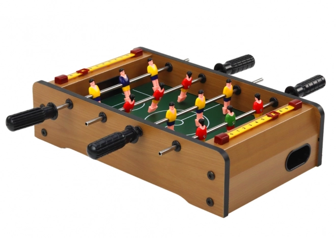 Mini calcio balilla in legno 36cm x 21,5cm x 9cm