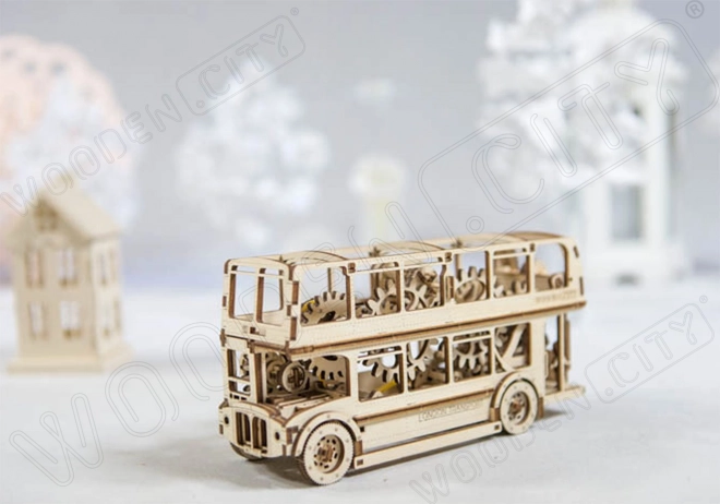 Puzzle 3D in legno - autobus di Londra