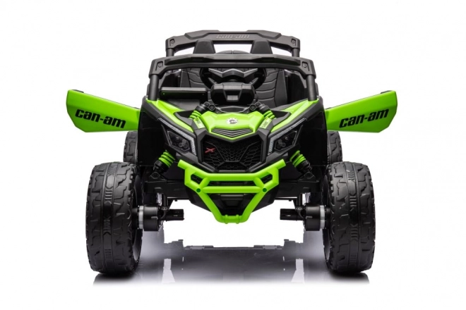 Auto a batteria buggy verde Can-Am