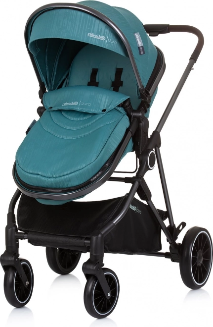 Passeggino combinato Aura 2 in 1 Teal