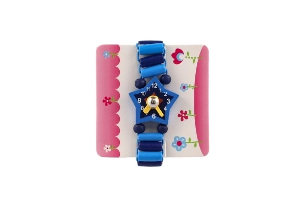 Orologio in legno per bambini con supporto