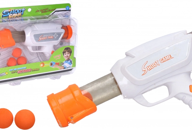 Fucile a pompa con palline di schiuma