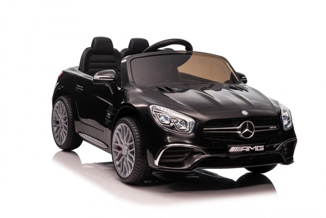 Auto elettrico per bambini Mercedes SL65 S nero con LCD