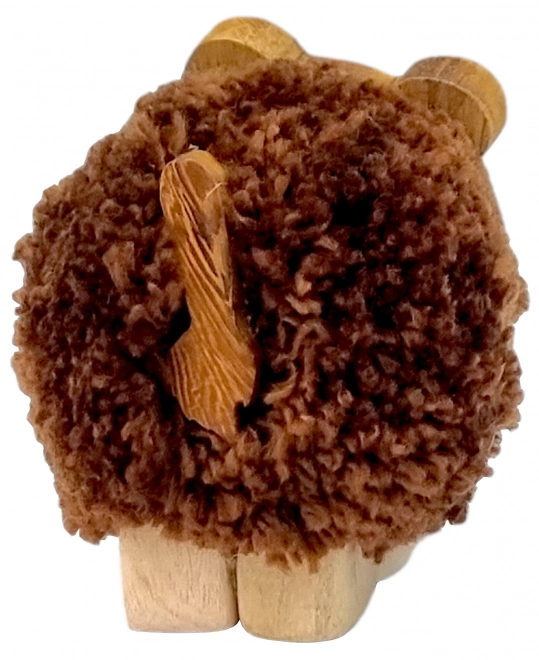 Figura Decorativa in Legno XL Pompon Tigre