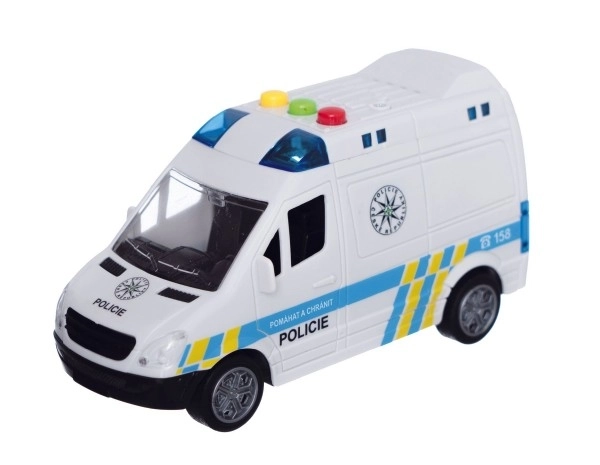 Auto Polizia Plastica con Suono e Luce 15cm