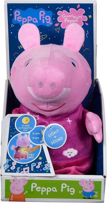 Peppa Pig peluche 2-in-1 con ninna nanna e luce