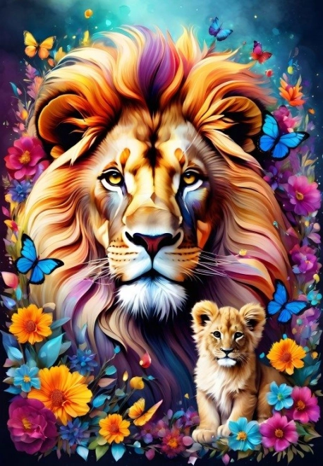 Alipson Puzzle Amore Materno: Leoni 1000 Pezzi