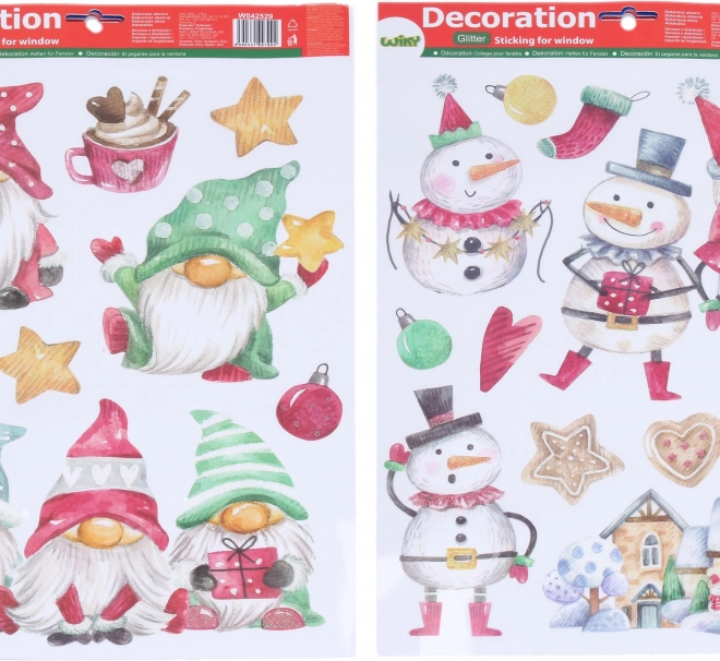 Decorazioni per finestre Mix Natale 41 × 29 cm