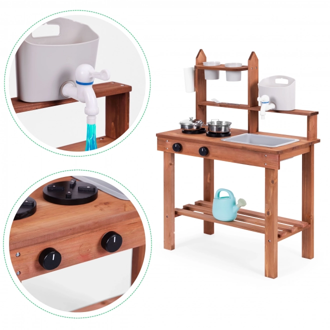 Cucina per bambini in legno di abete ECOTOYS